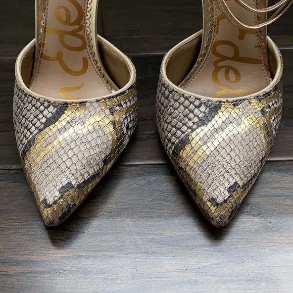 Sam Edelman Snakeskin Heels - Picture 4 of 7